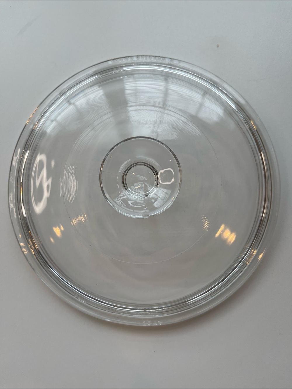 Pyrex 15-A Clear Glass Round Replacement Casserole Lid 8" Vintage